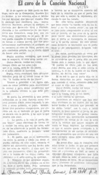 El coro de la canción nacional
