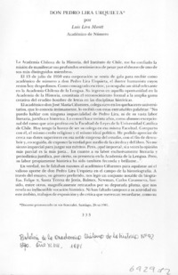 Don Pedro Lira Urquieta