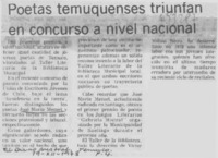Poetas temuquenses triunfan en concurso a nivel nacional.