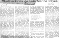 Obstinaciones de Luis Merino Reyes