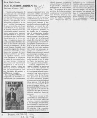 Los rostros ardientes.