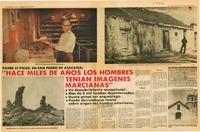 Hace miles de años los hombres tenían imágenes marcianas"