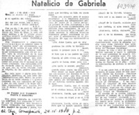 Natalicio de Gabriela