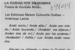 La ciudad por su nombre.