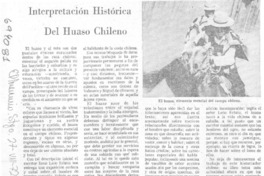 Interpretación histórica del huaso chileno