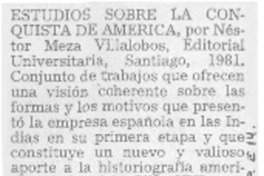 Estudios sobre la conquista de América.