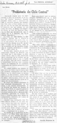 Prehistoria de Chile Central"