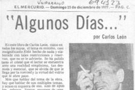Algunos días --"