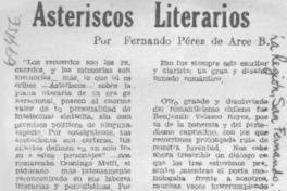 Asteriscos literarios