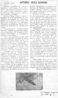 Antonio Meza Riveros