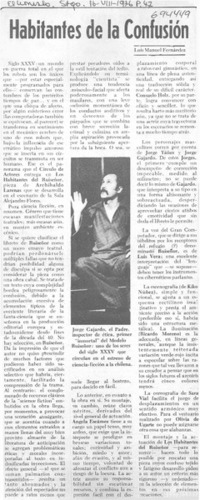 Habitantes de la confusión