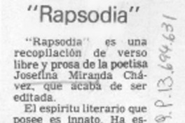 Rapsodia.