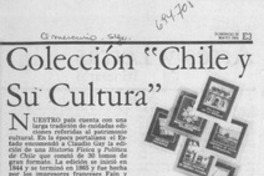 Colección "Chile y su cultura"