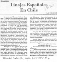 Linajes españoles en Chile