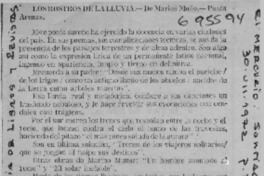 Los Rostros de la lluvia