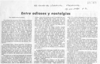 Entre adioses y nostalgias