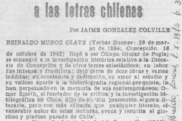 Aporte de sacerdotes linarenses a las letras chilenas