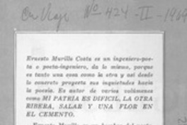Mi patria es dificil, la otra ribera, salar y una flor en el cemento.