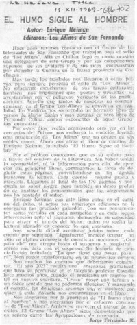 El humo sigue al hombre