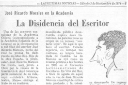 La Desidencia del escritor