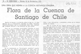 Flora de la cuenca de Santiago de Chile