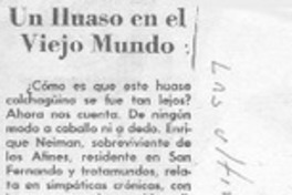 Un huaso en el viejo mundo