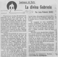 La divina Gabriela