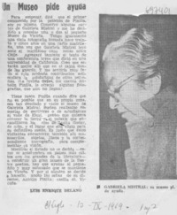 Un museo pide ayuda.