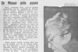 Un museo pide ayuda.