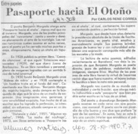 Pasaporte hacia el otoño