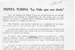 Pepita Turina "La vida que nos duele".