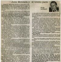 Julio Mondaca y último pacto