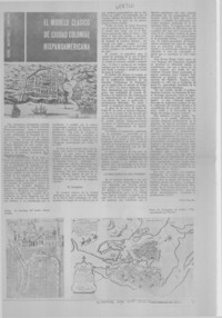 El modelo clásico de ciudad colonial hispanoamereicana