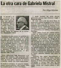 La otra cara de Gabriela Mistral