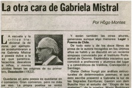 La otra cara de Gabriela Mistral