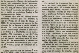 Una coincidencia en la vida de Gabriela Mistral