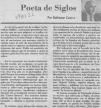 Poeta de siglos