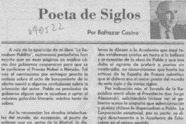 Poeta de siglos