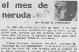 El mes de Neruda