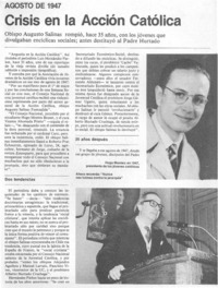 Crisis en la acción católica.