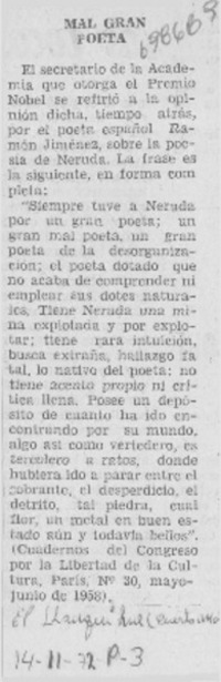 Mal gran poeta.