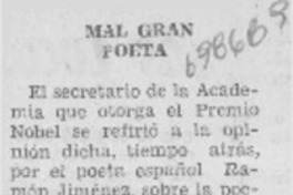 Mal gran poeta.