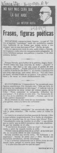 Frases, figuras poéticas