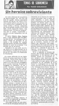 Un heróico sobreviviente