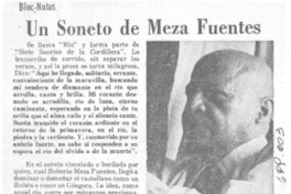 Un soneto de Meza Fuentes