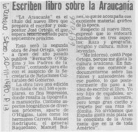 Escriben libro sobre la Araucanía.