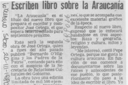 Escriben libro sobre la Araucanía.