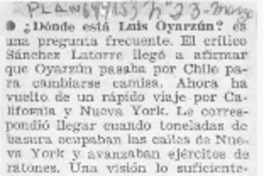 Dónde está Luis Oyarzún?.