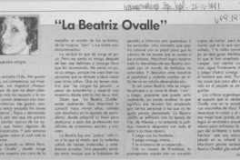 La Beatriz Ovalle