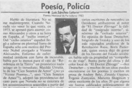 Poesía, policía